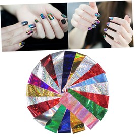 Healvian 120pieces Nail Art Transfer Sticker Set Random Color Designs for Nail Decorations Easy Application and Unique Patterns for Women Manicure Art