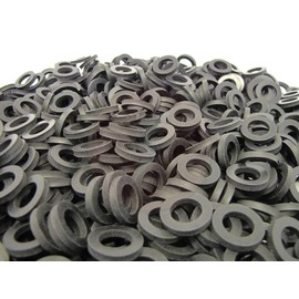 (100 Pack) Brewery Gasket Rubber Washers - Premium Quality Primal23 Industrial Beer Nut Washers - Keg Coupler and Shank Gaskets