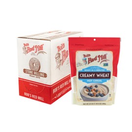 Bob's Red Mill Creamy Wheat Hot Cereal, 24 Oz (Pack of 4) - Vegan, Kosher