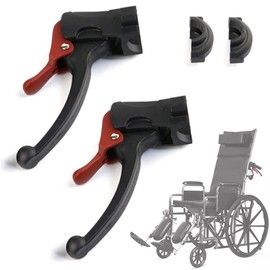 Wheelchair Replacement Hand Brake with Self-Locking Brake System, 2 Pcs (1“)