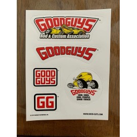 Sheet of 5 GoodGuys Window Decals Stickers