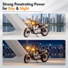 Alopee 4-Pack Sequential LED Motorcycle Turn Signals 12V Flowing IP67