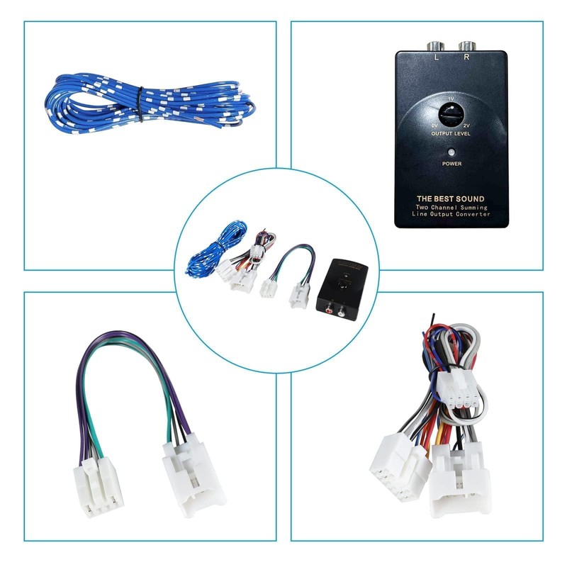 NuIth Car Radio Amp Amplifier Wiring Harness Adapter Compatible with