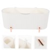 ULTECHNOVO Cotton Swabs Container with Lid Compartment Makeup Organizer Storage