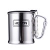 HEECN Lightweight Carabiner Cup with Lid - Coffee Cups -