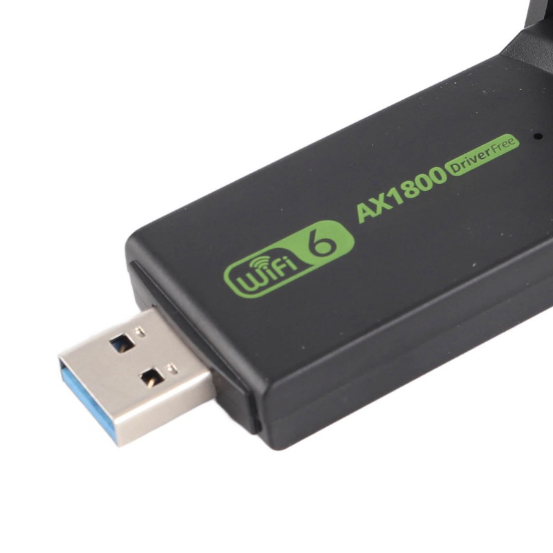 WiFi 6 Adapter USB3.0 2.4GHZ to 5.0GHZ AX1800Mbps MU MIMO