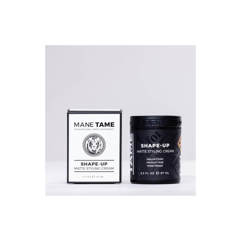 Mane Tame Professional Men's Grooming Melena Tame Crema Mate Modelada