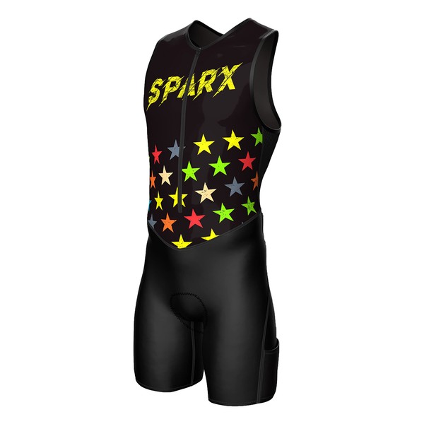 Sparx Sports Mens Premium Triathlon Suit Padded Triathlon Tri Suit