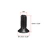 sourcing map M4 x 10mm Phillips Screw Fastener Black for