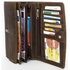 Women's Brown Natural Durable Genuine Leather Wallet