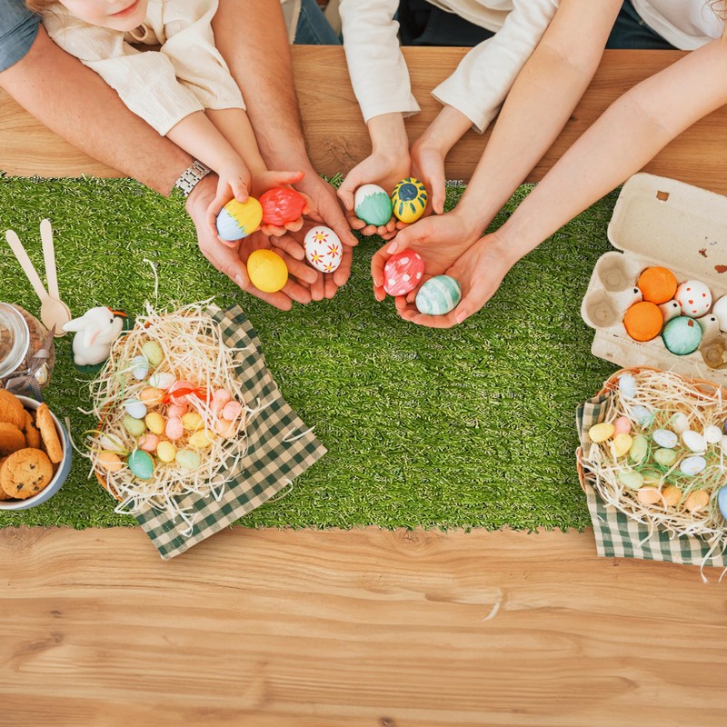 WALPLUS 200 cm x 33 cm Artificial Grass Table Runner