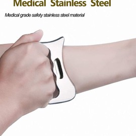 Geieold Stainless Steel Gua Sha Scraping Massage Tool Soft Tissue Mobilization Body Pain Scraping Tool