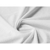 Laminated Terry Towelling Waterproof Fabric Material White, 1Mtr - 145cm
