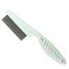 White Long Handle Metal Hair Nit Comb Remove Head Nits