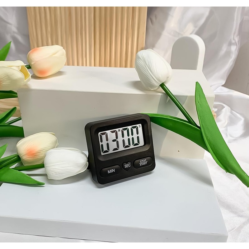 Kitchen Timer with Large LCD Display, Digital Kitchen Timer for