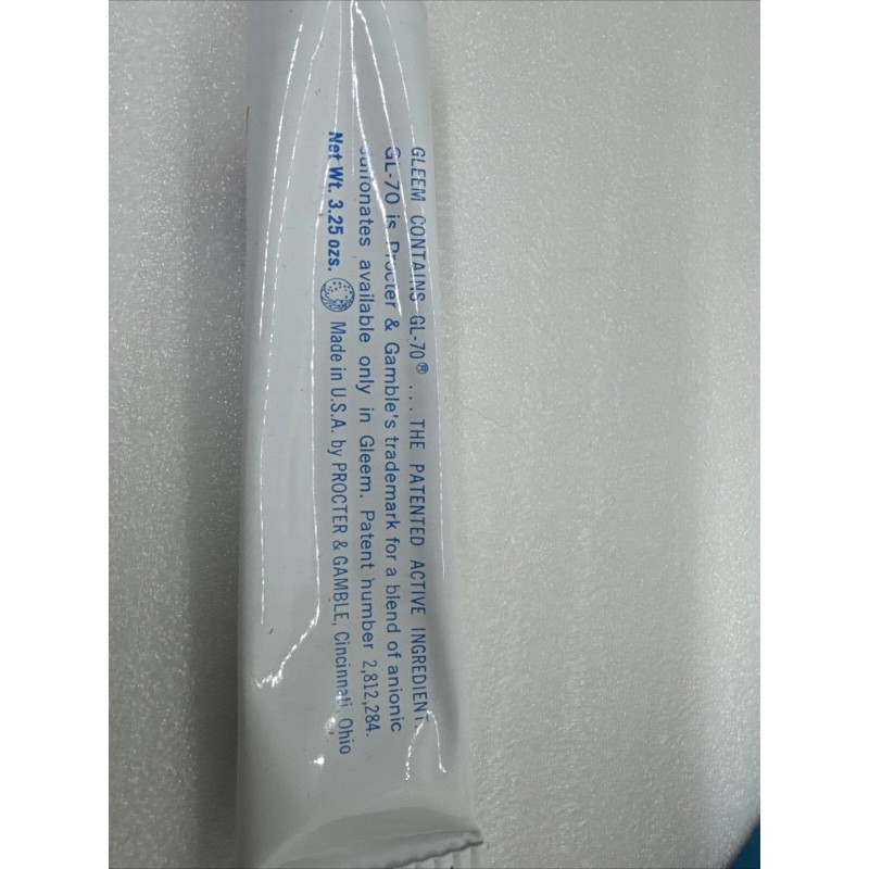 Gleem Lot Of 2 Vtg 1950s GLEEM Toothpaste First Packaging