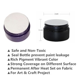 JAJADO 6 Jars Chalk Paste Silk Screen Stencils Paint and 6Pcs Mini Squeegees, Chalk Paint for Reusable Adhesive Stencils Painting on Wood, T-Shirts, Wall DIY Home Decor Chalkboard Art Craft Supplies