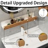 PHMING Shower Shelf for Drilling, 30 cm Shower Gel Holder,