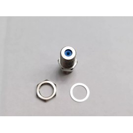 PPC Belden F -Type Coax Coaxial Couplers Female Barrels (10) Adapters with Washers and Nuts