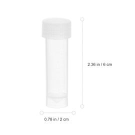 Operitacx 10pcs Sewing Needle Case, 2.3" Length Plastic Sewing Needle Holder with Lids, Portable Needle Storage for Craft Knitting