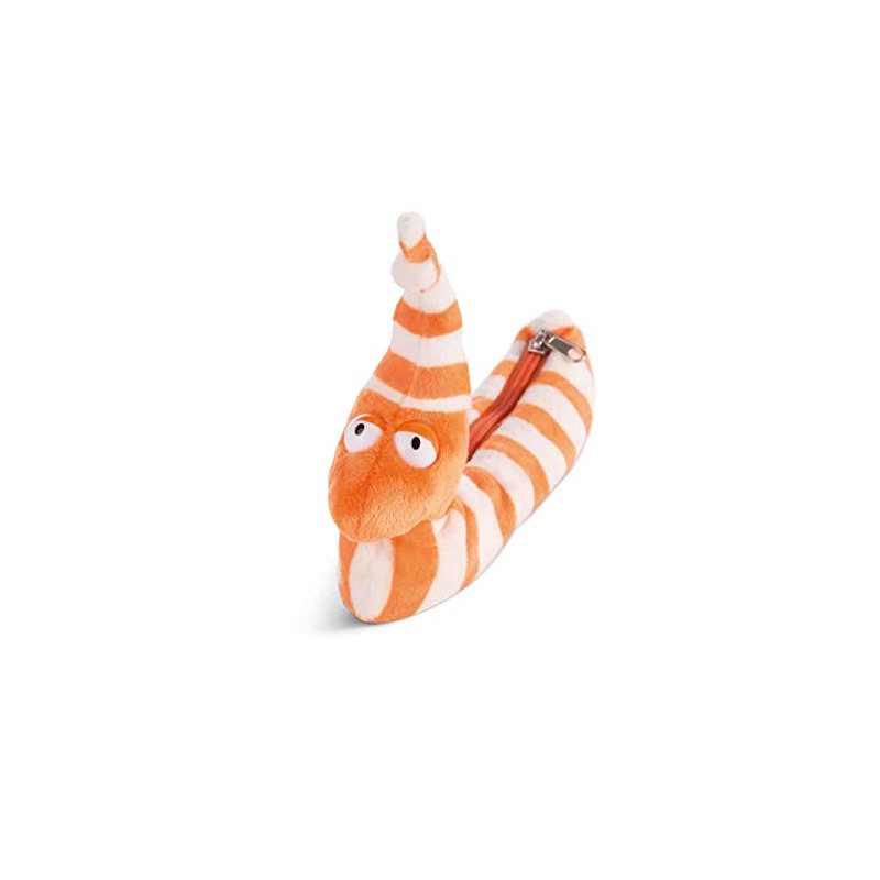 Nici Forest Friends Worm Erwin Worm 41918 Pencil Case, White/Orange