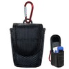 TINNALART Fingertip Pulse Oximeter Case with Carabiner, Black Nylon Carrying