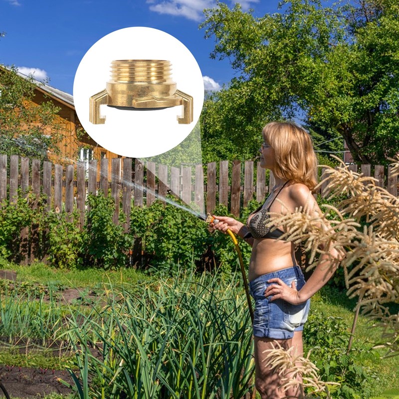 Brass Quick Couplings, Pack of 2 1 Inch Hose Connection,