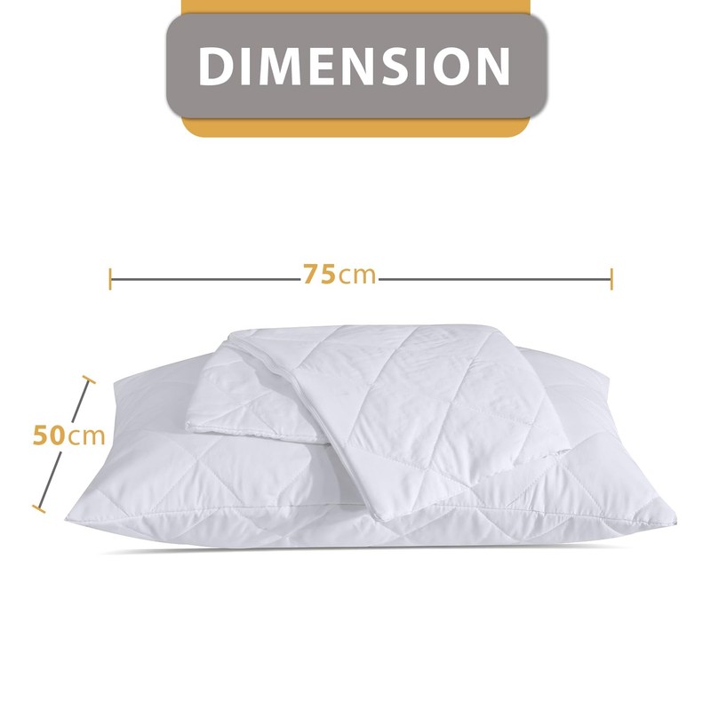 AR Ware Quilted Pillow Protectors 2 Pack Breathable - Hypoallergenic