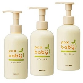 Taiyo Oil & Fat Pax Baby Body Cream, Pump Type, 6.3 oz (180 g), 3 Bottles