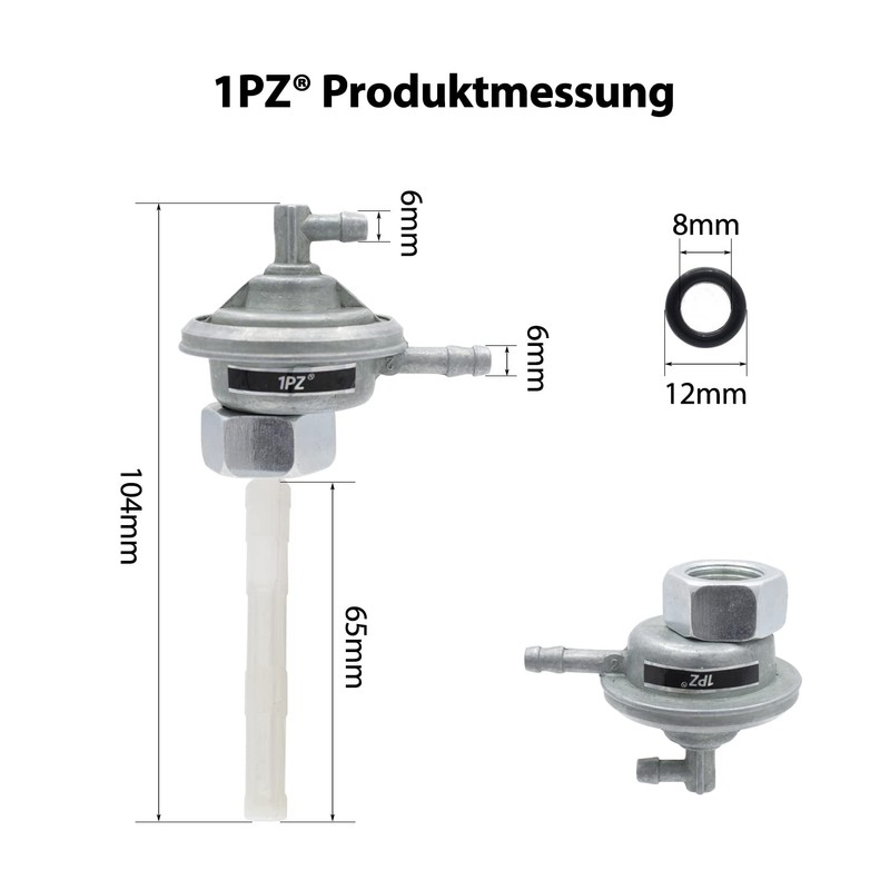 1PZ AOU-TA2 M16 Fuel Tap Vacuum Replacement for GY6 49cc