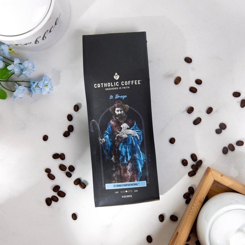 St. Drogo, Patron Saint of Coffee, Ethiopian Medium Roast Catholic
