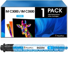 MasaiMara Cyan IM C3000 IM C3500 842254 High Capacity Compatible Toner Cartridges Replacement for Ricoh IM C3000 IM C3500 Printer