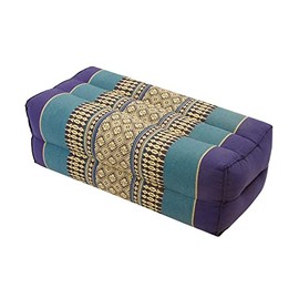 Zafuko Yoga & Meditation Cushion - Deep Sea Blue - Organic Water-Resistant Kapok Filling, Meditation Cushion, Soft Yoga Prop