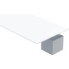 Polypropylene Sheet, White, 1/2" (0.5") Thick, 12" W x 12"