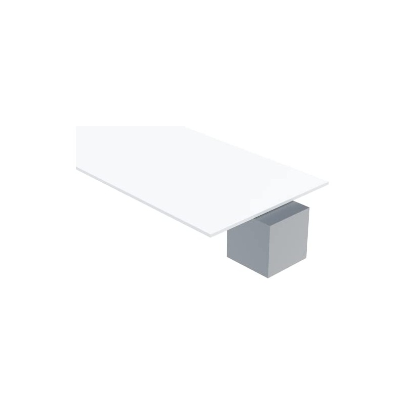 Polypropylene Sheet, White, 1/2" (0.5") Thick, 12" W x 12"