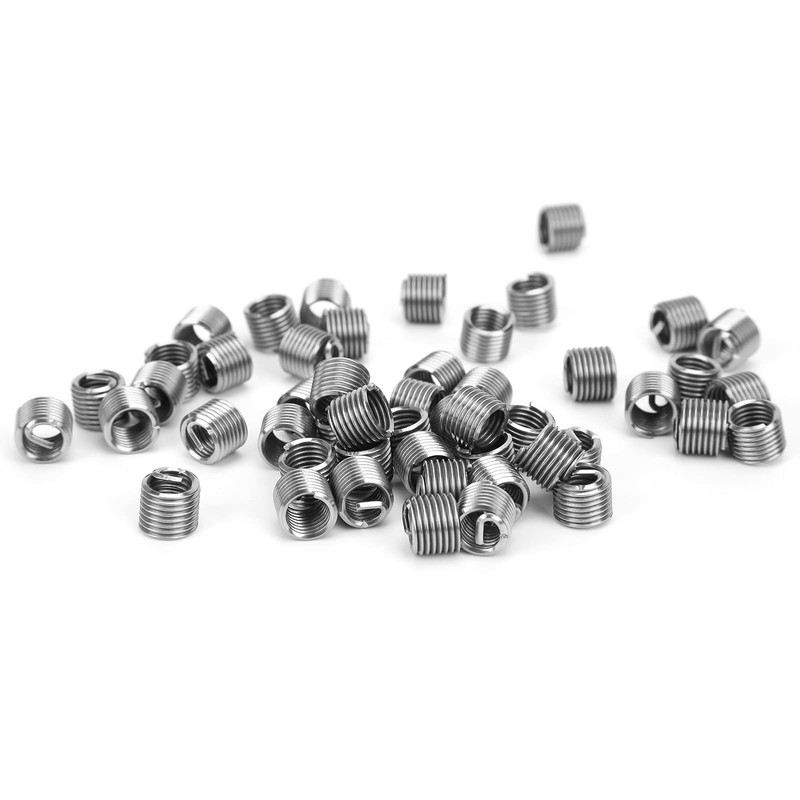 Thread Repair Inserts, 50Pcs Wire Threaded Inserts M8 x 1.25mm