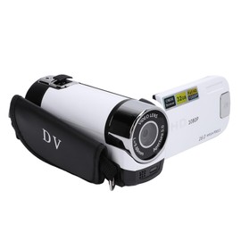 Yunir Video Camera Camcorder Digital Camera Recorder 1080P with 2.4 Inch Color Screen, 16MP 16X Zoom Anti Shake Camcorder Built in Battery (White)