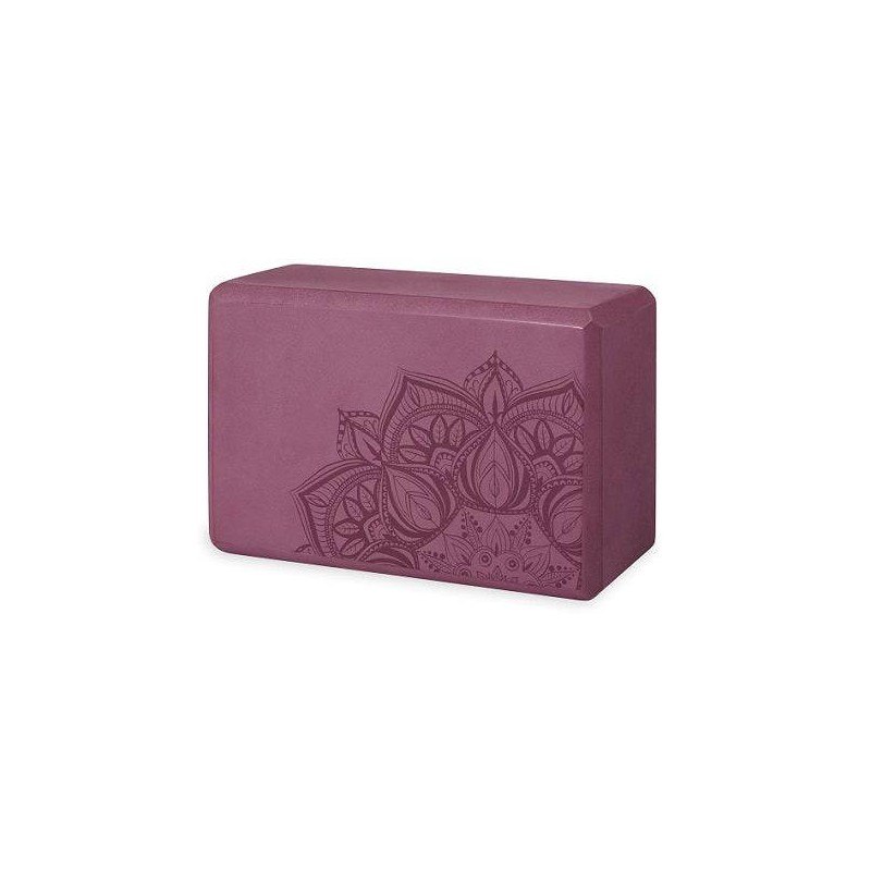 Gaiam Printed Yoga Block (Various Designs), Blue Shadow Point