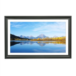 ZZFQXZ 12x20 Panoramic Picture Frames Displays Picture 12x20 or 10x18 with White Mat Rectangular Poster Frame 12x20 Real Wood Photo Frames10x18 Picture Frame Black with Hanging Hardware