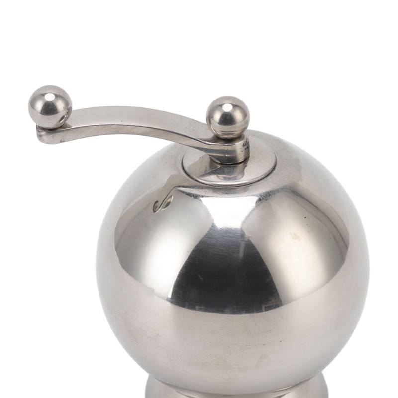 Pepper Grinder with Long Crank 304 Stainless Steel Round Hand