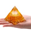 MAIBAOTA 2.4" Citrine Orgonite Healing Crystals Orgone Energy Tower Gifts