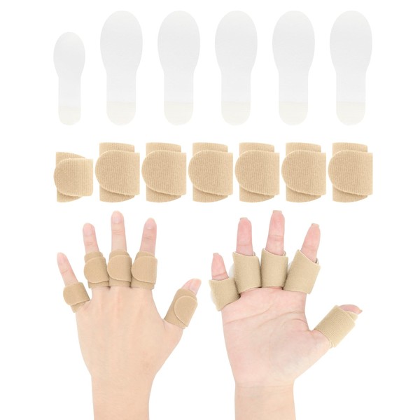 12 PCS Castor Oil Pack Wraps for Fingers Compression Hand