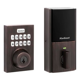 Kwikset HomeConnect 620 Z-Wave Long Range Enabled Keypad Smart Lock with Convenient Keyless Entry, Customizable User Codes, S2 Security and SmartStart Provisioning Venetian Bronze Contemporary
