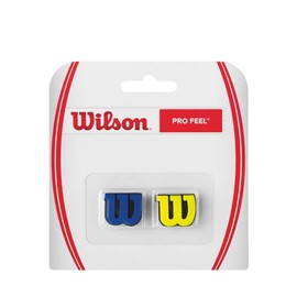 Wilson Pro Feel Amortiguador de Vibraciones, 2 Unidades, Color Azul/Amarillo