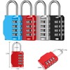 Set of 4 Combination Padlock, Padlock, Small Combination Lock, 4-Digit