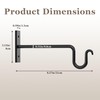 KOOKASHOP Plant Hook Plant Hanger, 2 Pack 8 Inch Plant