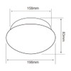 Tecnolite Lámpara LED de Sobreponer, Interior, Blanco Luz Blanca PTLLED/012/65
