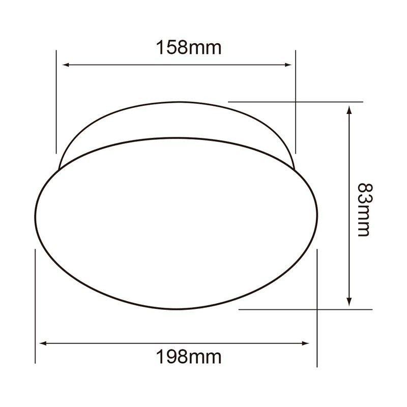 Tecnolite Lámpara LED de Sobreponer, Interior, Blanco Luz Blanca PTLLED/012/65