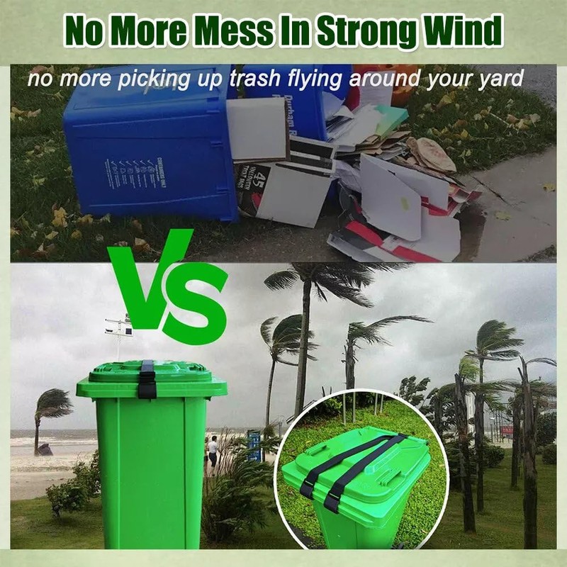 KANCOKIT Trash Can Locks for Animals, Adjustable Garbage Can Lid