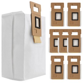 Dust Bag for Roborock S7/S7+ Vacuum Cleaner Auto-Empty Dock, 3L Large Capacity Cleaner Bag 7pack